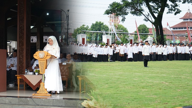 Apel Hari Santri 2025 di Kebumen Berlangsung Khidmat, Bupati Lilis Bacakan Amanat Menteri Agama