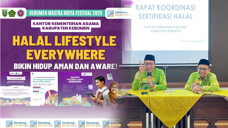 Kemenag Siap Sukseskan  Kebumen Wastra Kriya Festival 2025, Buka Stand Pendampingan Sertifikasi Halal untuk UMKM