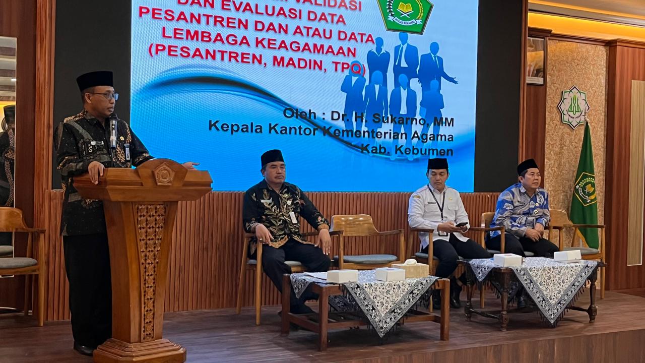 Kemenag Kebumen Gelar Rakor dan Evaluasi Data Pesantren 2025