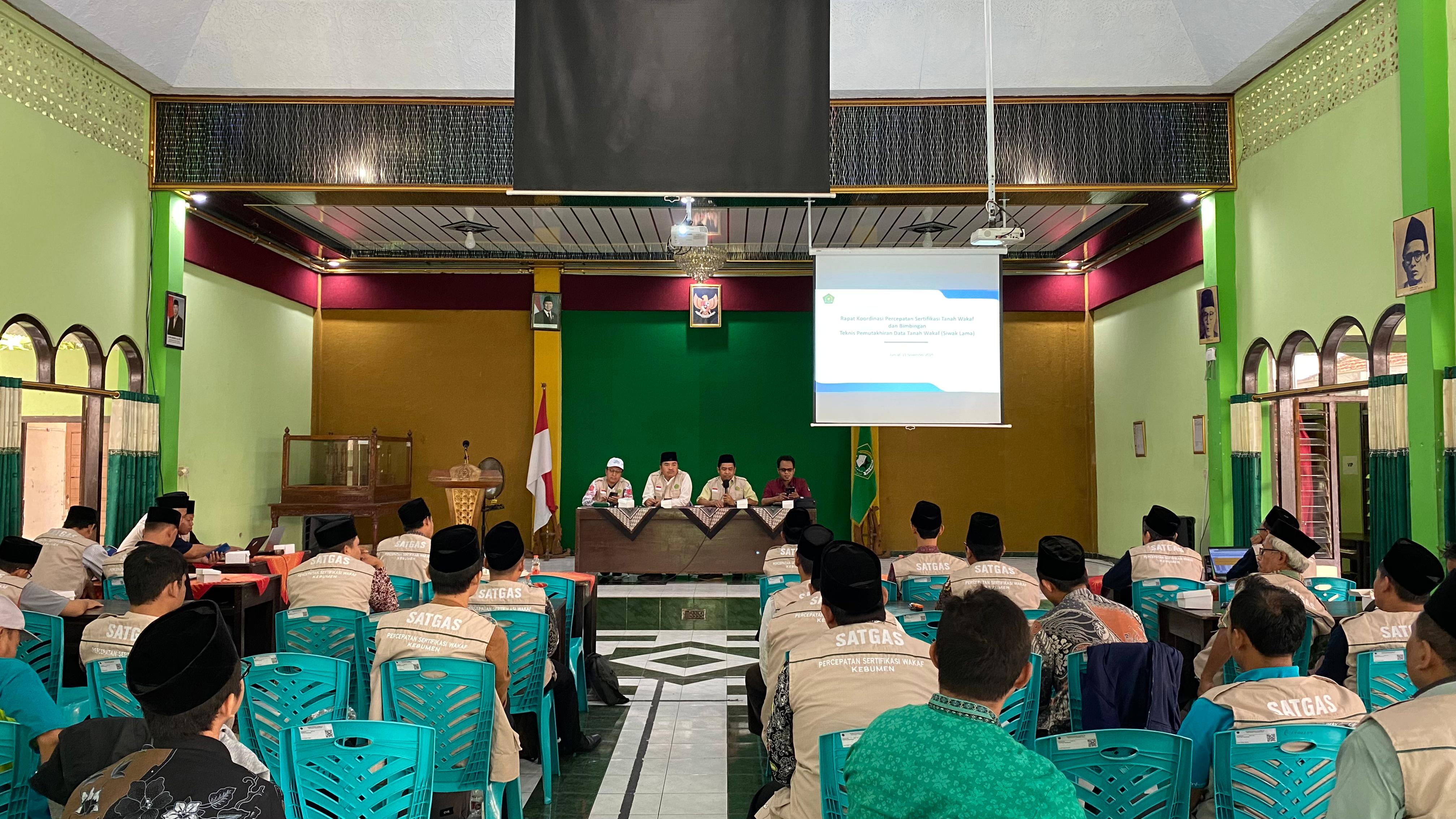 Bimtek Pemutakhiran Data Wakaf, Kemenag Kebumen Dorong Percepatan Sertifikasi