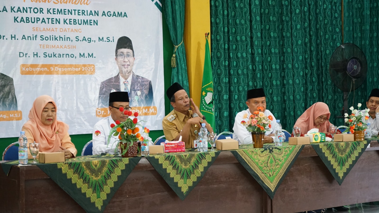 Sertijab Kepala Kemenag Kebumen, Wabup Zaeni Miftah Minta Anif Solikhin Berikan Kinerja Terbaik