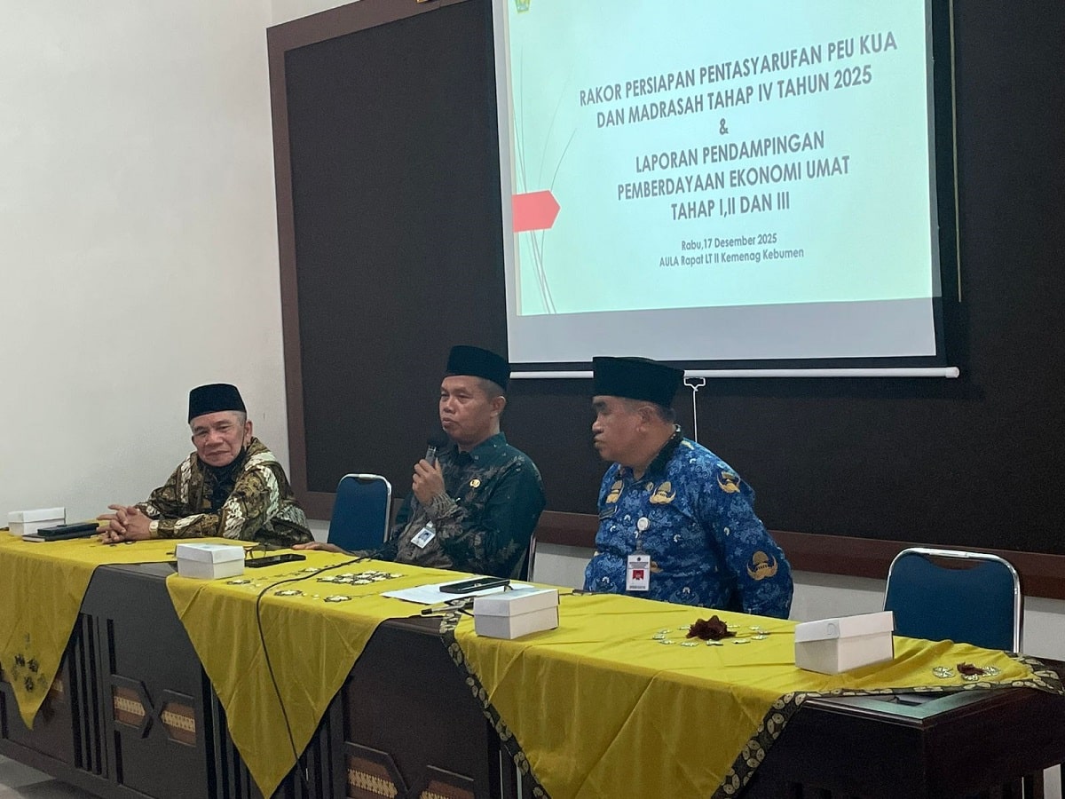 Kemenag Kebumen Matangkan Persiapan Pentasyarufan PEU Tahap IV 2025, Tekankan Pendampingan Berkelanjutan