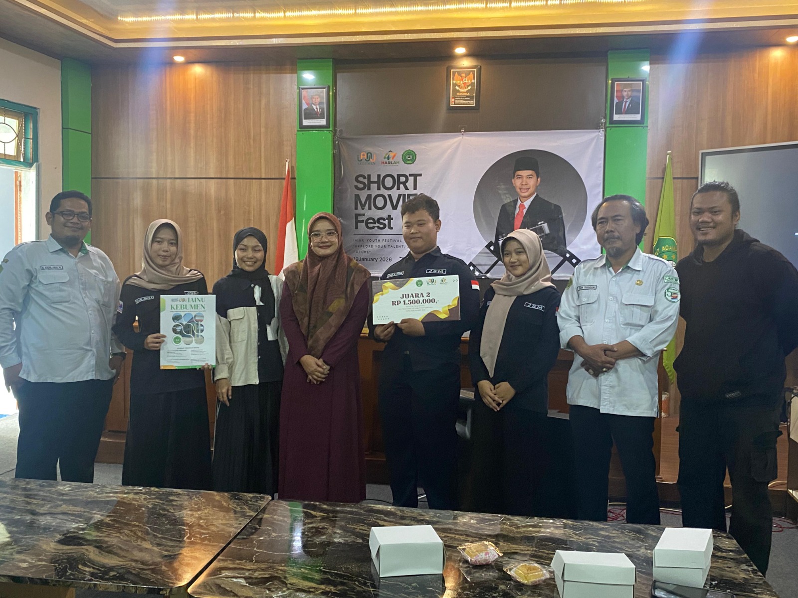 Tim JSM MAN 1 Kebumen Juara 2 Lomba Film Pendek Pelajar