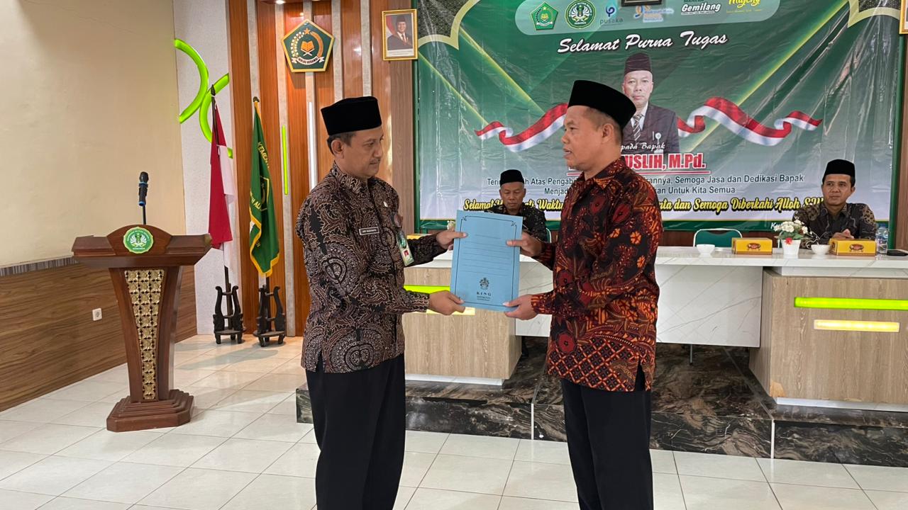 Muslih Purna Tugas,Arif Budiyanto Ditunjuk sebagai Plt Kepala MAN 3 Kebumen