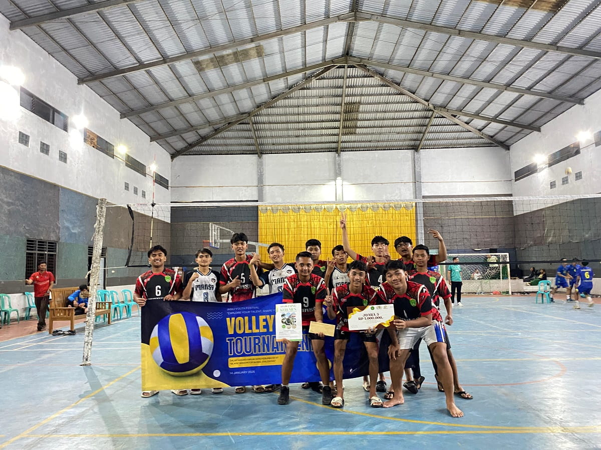 Tim Voli Putra MAN 1 Kebumen Sabet Juara 3 IAINU Youth Fest 2026