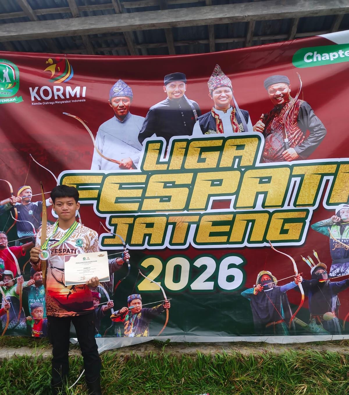 Atlet MAN 2 Kebumen Juara 2 Panahan tingkat Kedu