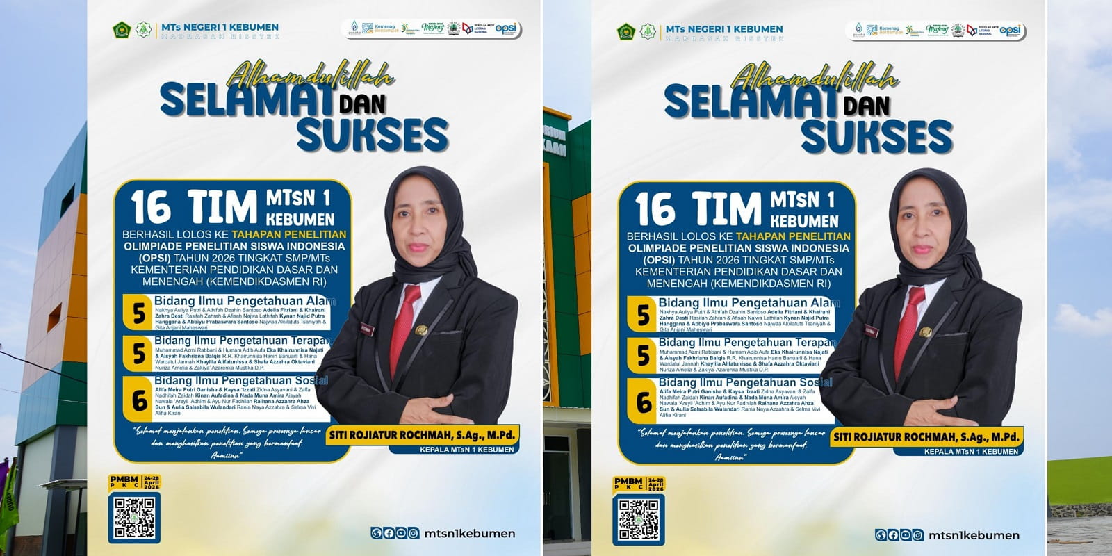 Tim Riset MTsN 1 Kebumen Borong 16 Tiket OPSI 2026, Dominasi Lolos Tahap 1