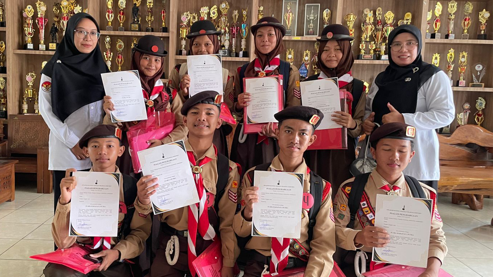 PRAMATSDA MTsN 2 Kebumen Borong Prestasi di Lomba Eagle Scout Award Tingkat Kwartir Ranting
