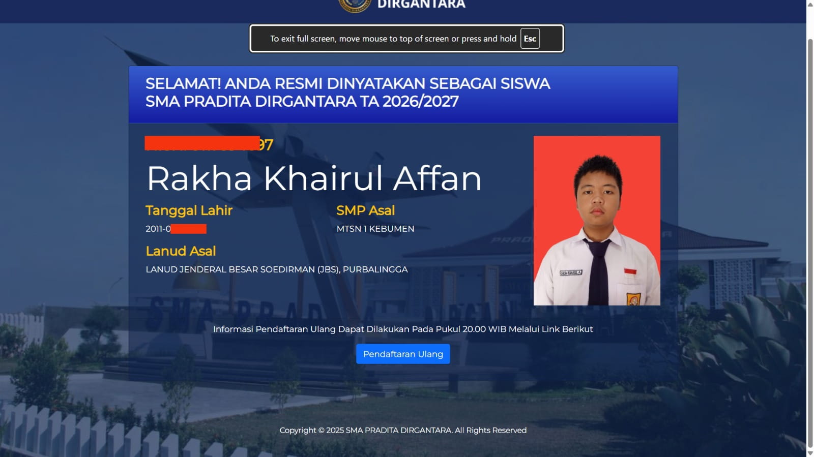 Murid MTsN 1 Kebumen Tembus Sekolah Taruna Nasional, Dari Pradita Dirgantara hingga Taruna Bhayangkara