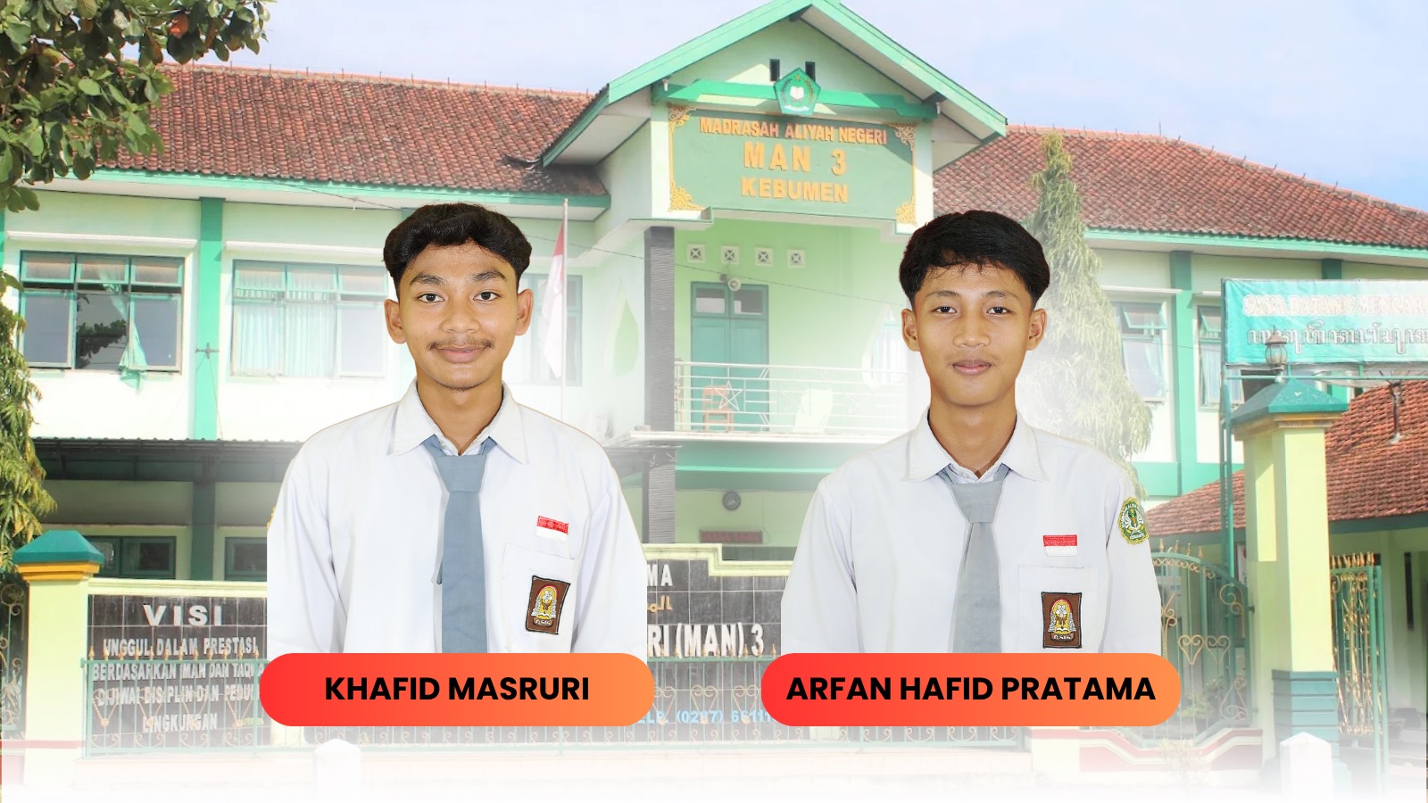 Membanggakan, Dua Murid MAN 3 Kebumen Diterima di Universitas Al Azhar Kairo Mesir