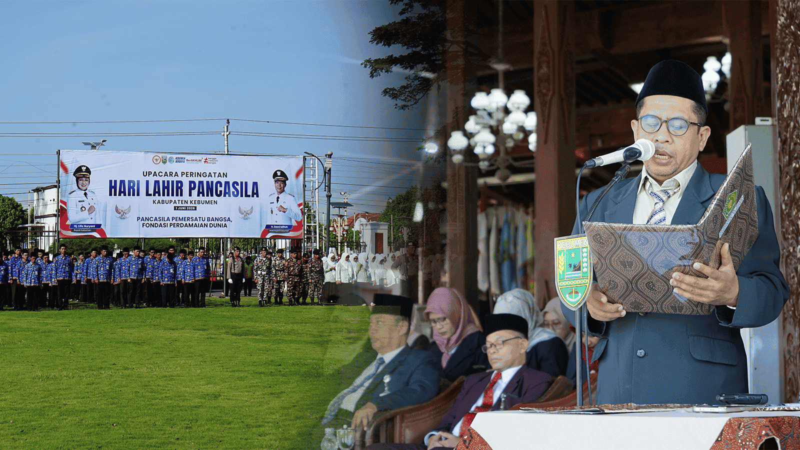 Salim Wazdy Pimpin Doa Hari Lahir Pancasila 2026 Tingkat Kabupaten Kebumen, Panjatkan Harapan Persatuan dan Kemajuan Bangsa