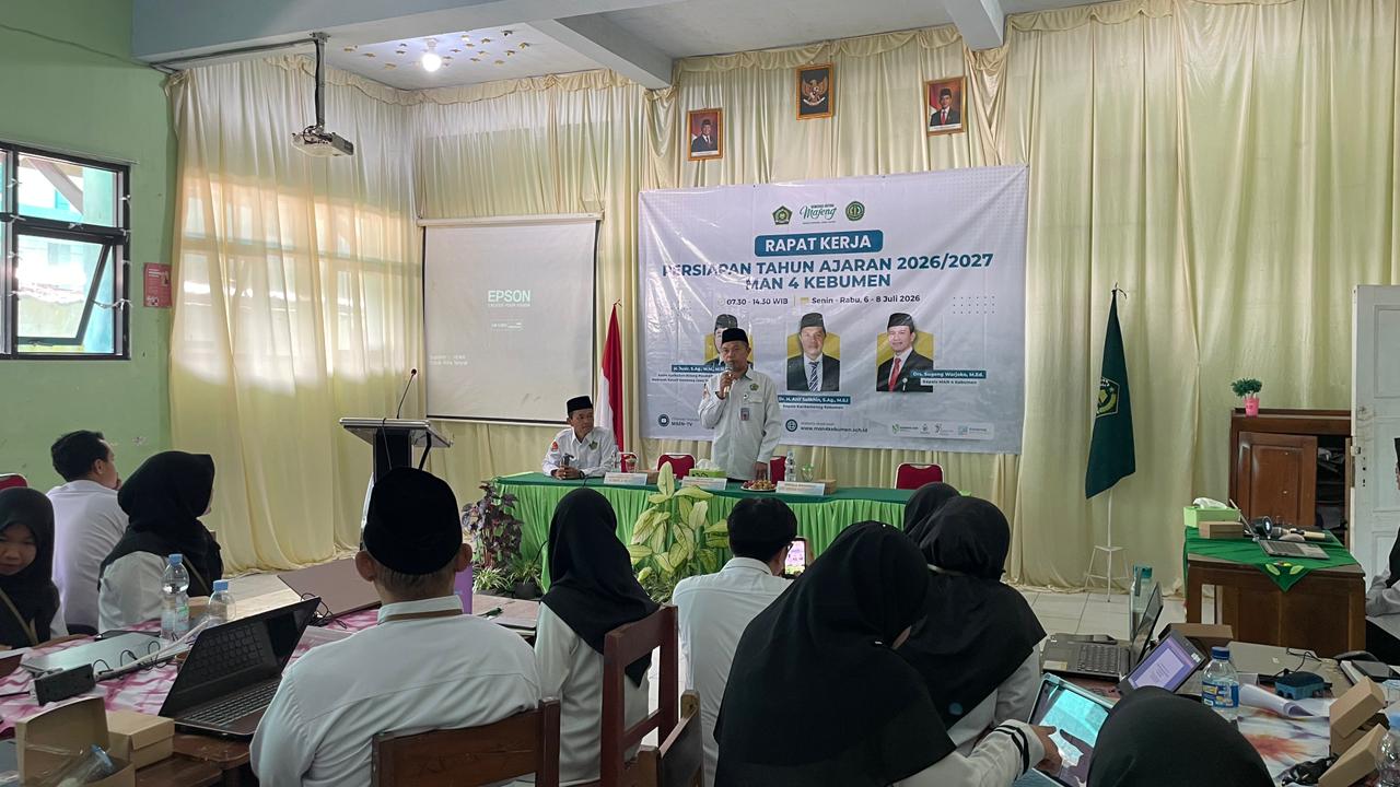 Raker MAN 4 Kebumen, Kakankemenag Kebumen Ingatkan Peran Guru sebagai Pembimbing Karakter, Bukan Hanya Mengajar
