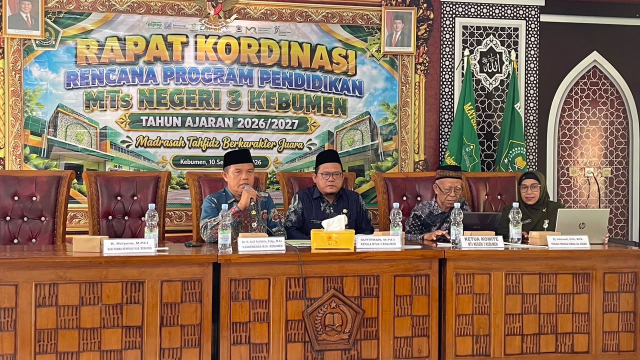 Kepala Kantor Kemenag Kebumen Ungkap 3 Lingkungan Penting dalam Pendidikan Murid
