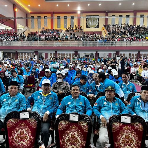 Kepala Kantor Kementerian Agama (Kankemenag) Kabupaten Kebumen, H. Sukarno saat menghadiri pembukaan Pekan Olahraga dan Seni (PORSENI) Madrasah Tingkat Provinsi Jawa Tengah di Puwokerto, Minggu 27 Juli 2025.