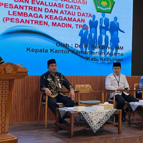 Kemenag Kebumen Gelar Rakor dan Evaluasi Data Pesantren 2025