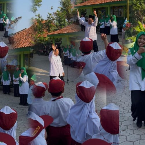 Unik! Guru MI Nurul Islam Kawedusan Berlenggak Bak Model Saat MATA MUDA, Murid Baru Langsung Terhibur
