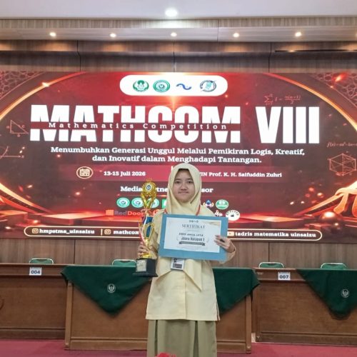 Murid MAN 2 Kebumen Raih Juara Harapan 1 MATHCOMP UIN SAIZU 2026