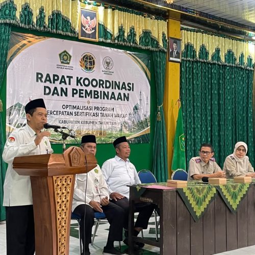 Kemenag dan ATR/BPN Kebumen Perkuat Sinergi Amankan Aset Wakaf