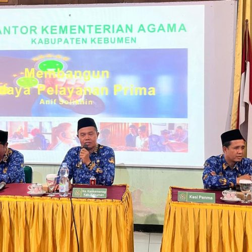 MAN 2 Kebumen Perkuat Budaya Pelayanan Prima untuk Wujudkan Zona Integritas WBK dan WBBM