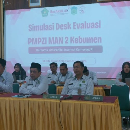 MAN 2 Kebumen Matangkan Persiapan Wawancara Zona Integritas Bersama Tim Ortala Itjen Kemenag