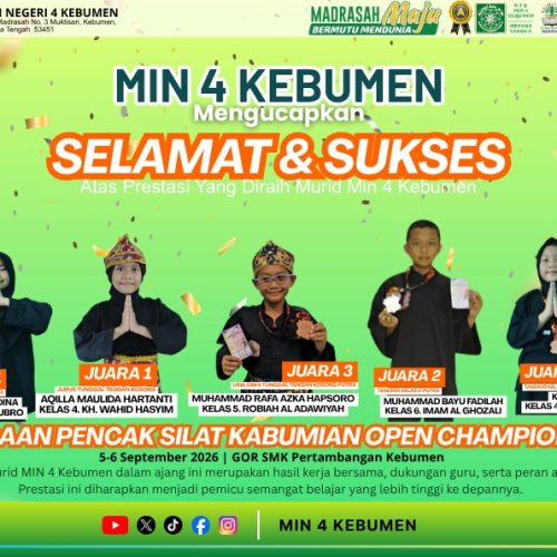 Lima Pesilat Cilik MIN 4 Kebumen Borong Lima Gelar di Kabumian Championship 3