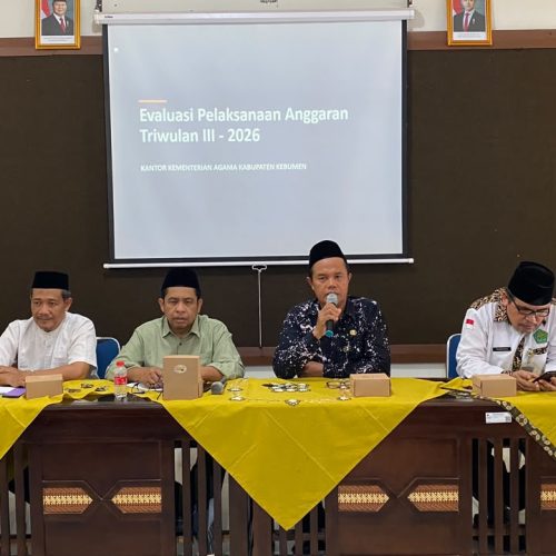 Kemenag Kebumen Evaluasi Capaian Triwulan III 2026, Anif Solikhin Tekankan Ketepatan Waktu dan Pengendalian Deviasi