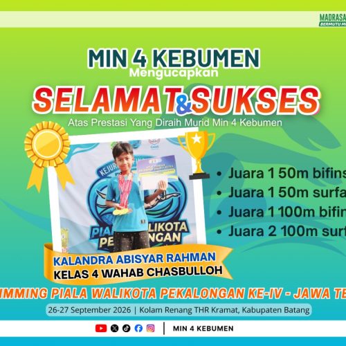 Kalandra Abisyar Borong Tiga Emas di Kejurprov Finswimming Jawa Tengah