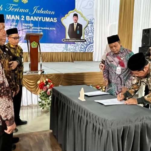 Bertukar Jabatan, Pulang Kampung: Akhmad Taukhid Pimpin MAN 2 Banyumas, Siswanto ke MAN 2 Kebumen